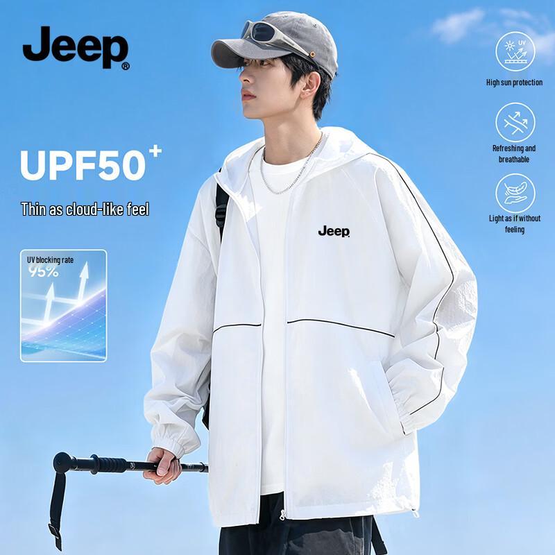 

JEEP Men s Summer Hooded Sun Protection Jacket XL