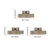 Uxcell 48P 7075 Aluminum Pinion Motor Gear Set, 38T, 39T, 40T, for 5mm RC Motor Shaft, 48-Pitch Gear for RC Cars, Includes Hex Wrench, 3 Pieces