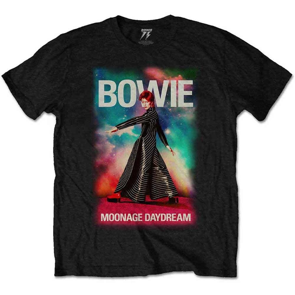 David Bowie Moonage 11 Fade T-Shirt Black New XL