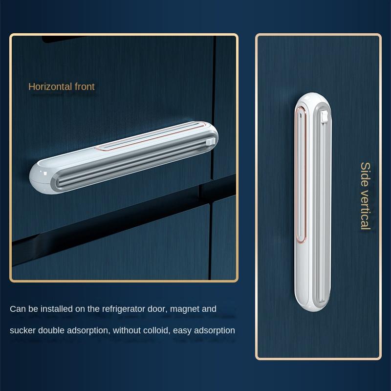 1pc Plastic Film Cutter Food Packaging Baking Paper Tin Foil Cutter Kitchen Cling Film Box Home Cutting Box Sliding Knife Type