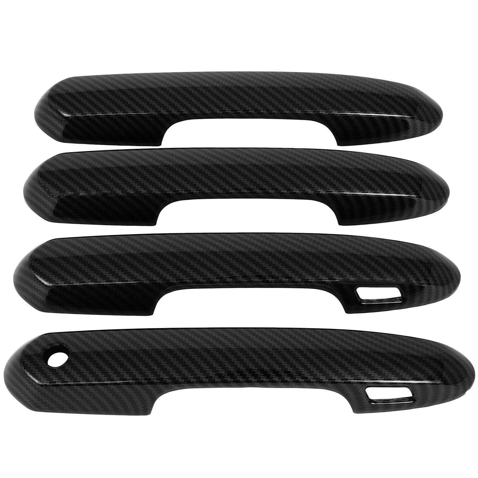 For Toyota Rav4 Rav 4 2019-2014 Car Carbon Style Black Exterior Door Handle Moulding Cover Trim Accessories Vehicle Decoration углеродного волокна черного