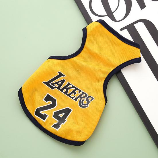 Pet Vest Round Neck Soft Comfortable Breathable Letter Print Summer Pet Cat Dog Sleeveless Clothes Daily Wear