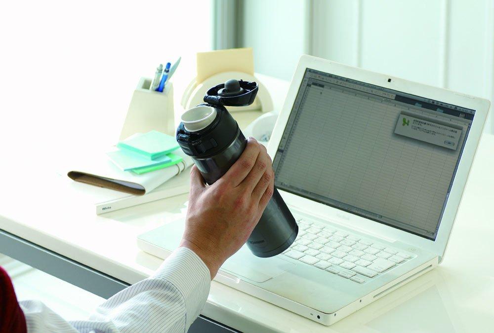 ZOJIRUSHI Vacuum Stainless Steel Mug 500ml Black [One-Touch Open] SM-DB50-BA