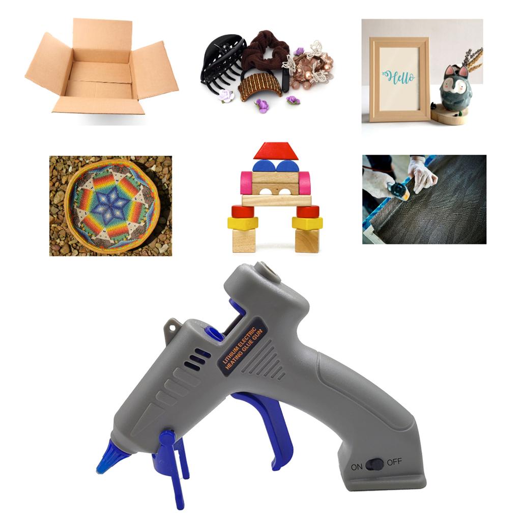 Cordless Hot Glues Guns 20W USB Rechargeable Wireless Hot Melt Glues Guns for DIY School Crafts and Quick Repairs Tool
