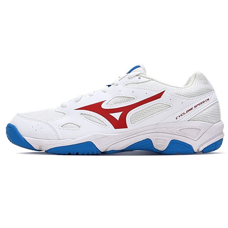 Mizuno Cyclone Speed CN Fabric Synthetic Leather Non-Slip Wear-Resistant Breathable Low-Top Training Shoes Unisex Sneakers White Blue Red V1GA218125