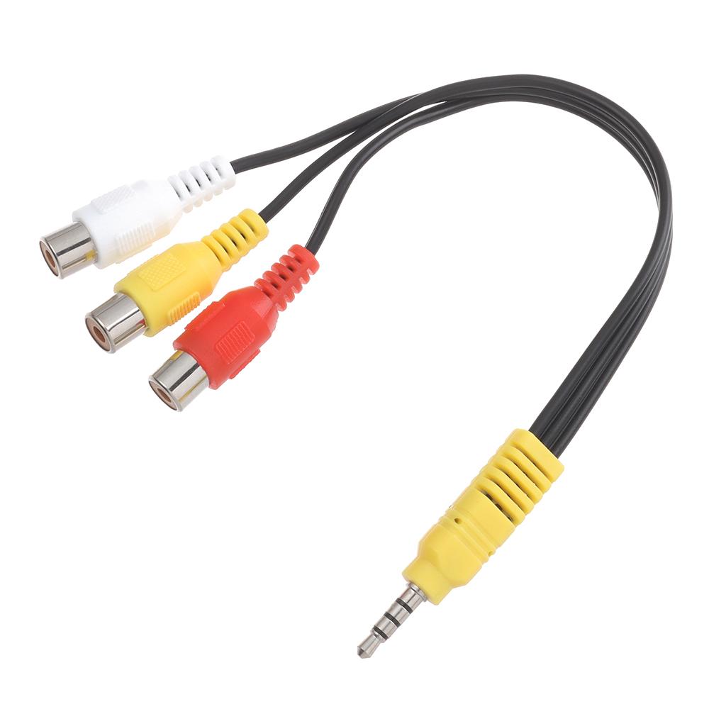 3,5mm na 3 RCA kabel Video komponentní AV adaptér kabel pro TCL TV 3,5mm na RCA Červený Bílý a Žlutý Samice Video kabel TV Set