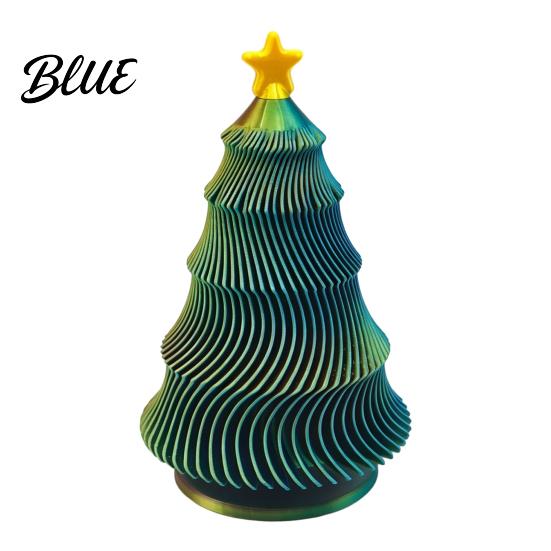 Pocket-sized Sensory Toy 3D Printed Christmas Tree Fidget Toy Lightweight Mini Desktop Ornament