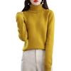Women's Winter Double-Ply Thick High-Neck Pure Wool Cashmere Base Layer Sweater