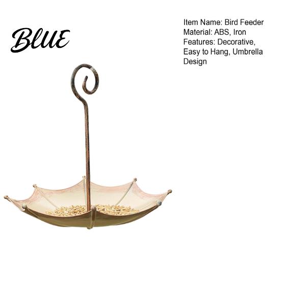 Decorative Bird Feeder Umbrella Outdoor Hanging Open for Balcony Garden Backyard