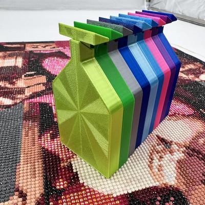 DIY Řemeslný Podnos na Diamantové Malování Velká Kapacita Korálkové Podložky Nádoba na Uskladnění Vrtáků Výšivka s Vyskakovací Zátkou ve Tvaru T