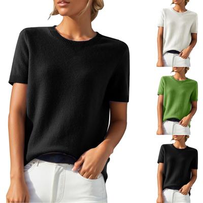 Tops casuais de manga comprida femininos