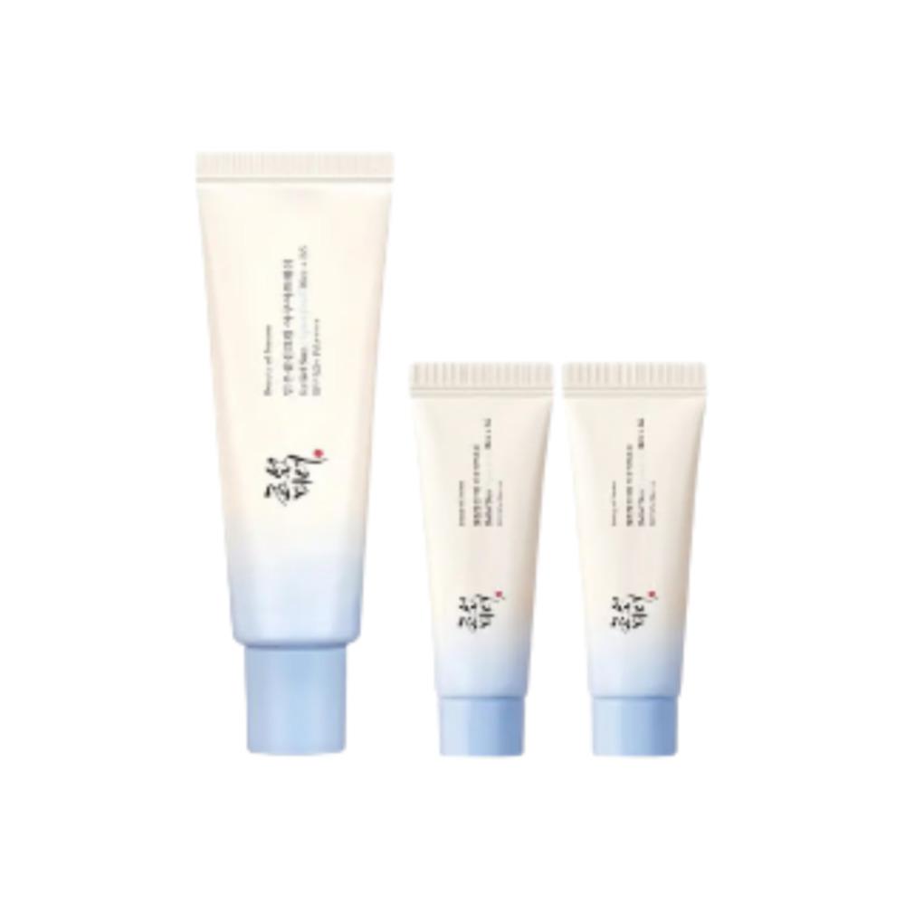 

Beauty of Joseon Relief Sun Aqua Fresh Rice + Probiotics Hydrating Sunscreen SPF50+ PA++++ Special Set (50ml + 10ml x2)
