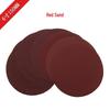 6-Inch Self-Adhesive Red Velvet Sanding Disc for Woodworking, Metal Grinding, and Polishing