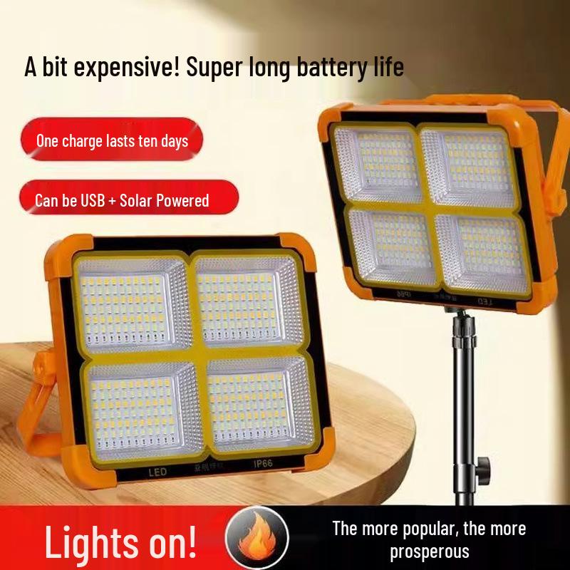 Portable LED Solar Camping Light for Emergency and Outdoor Use