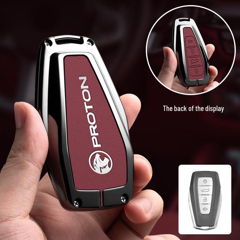 Proton X70 Key Cover: Customizable Car Key Case with Proton Logo.