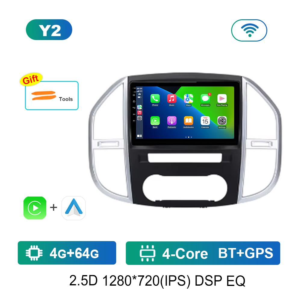 10.1'' Android OS Carplay Car Radio Multimedia Player for Mercedes Benz Vito 3 2014 - 2020 GPS Navi WiFi HD Screen 4G Auto Tools