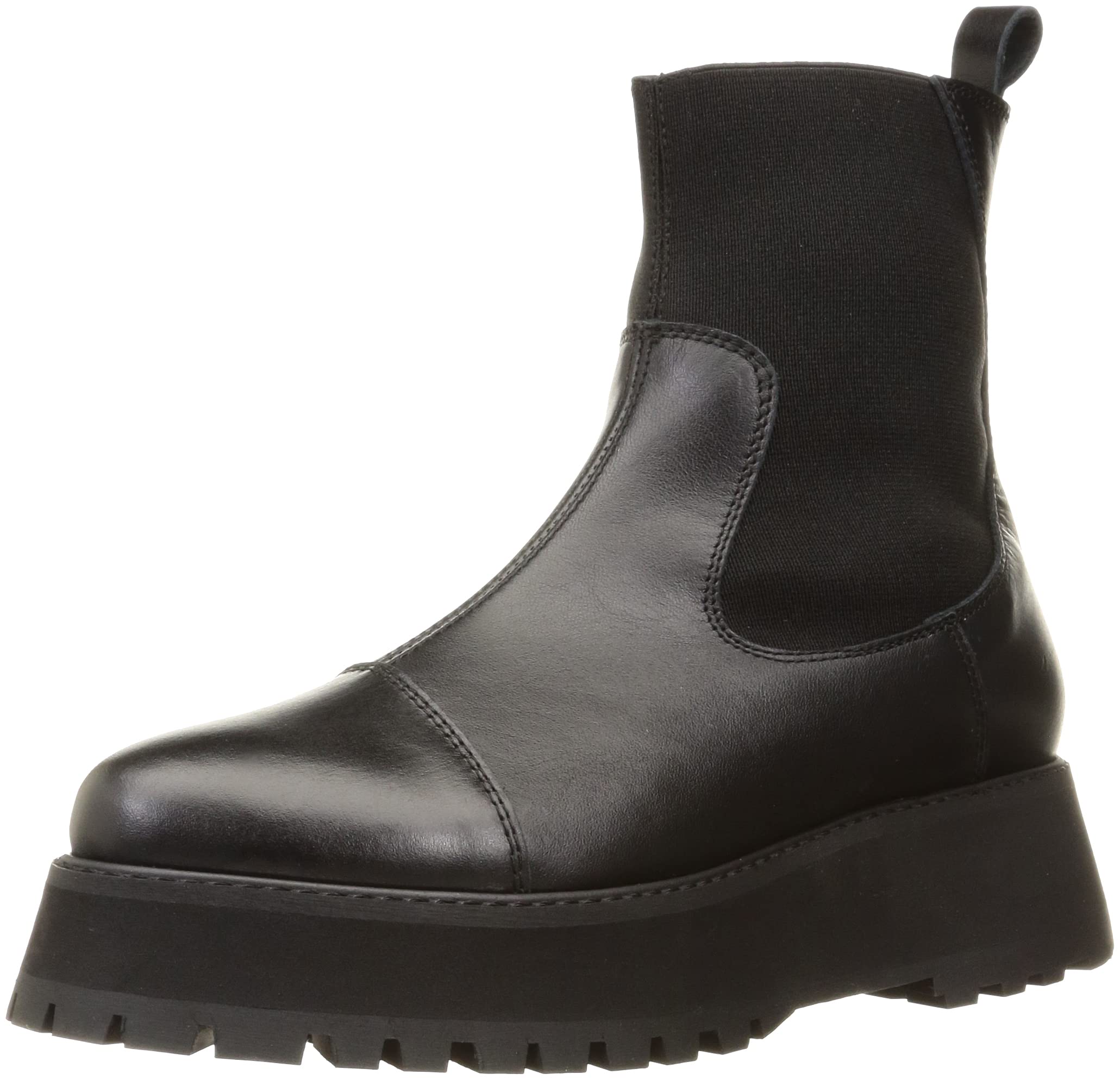 

Chelsea Boots Ribbed Short Boots Black [Bontre] чёрный