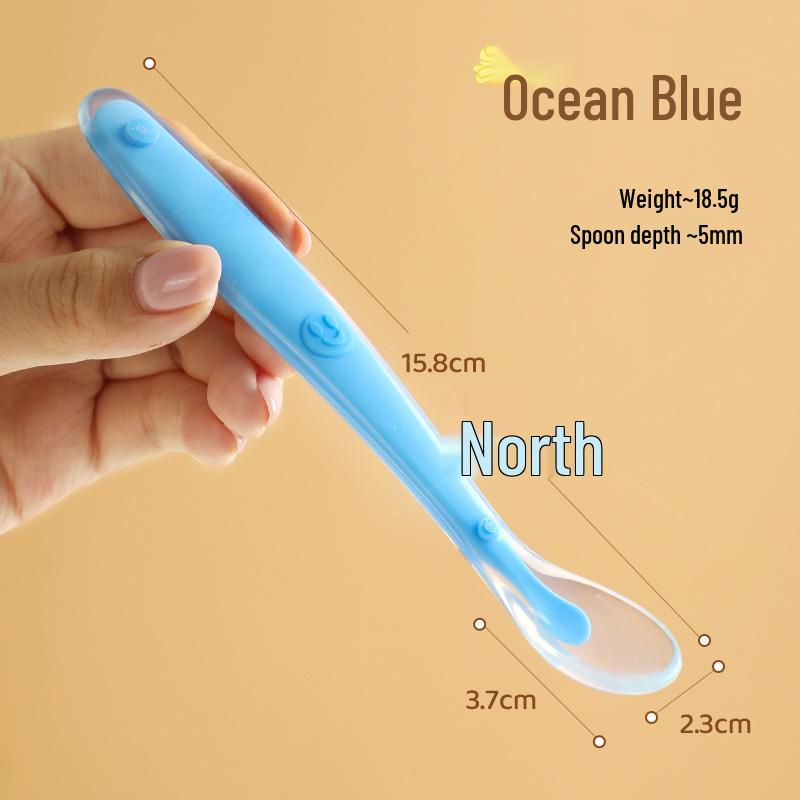 Food-Grade Silicone Spoon for Soup, Jam, and Stirring - Kid-Friendly