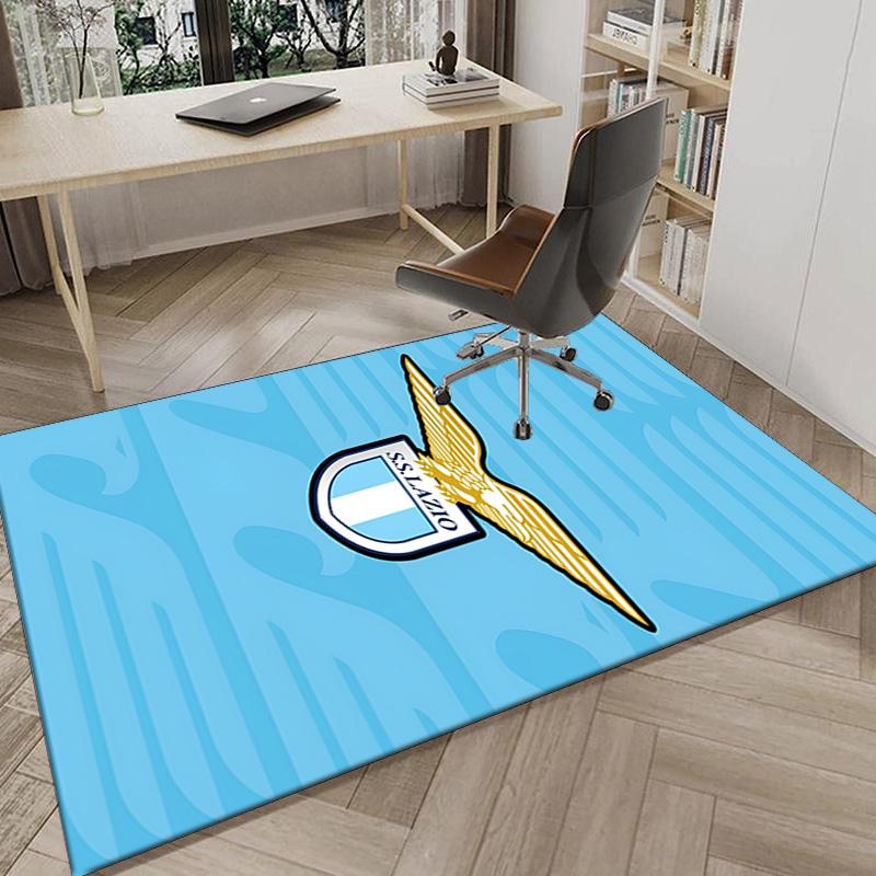 Lazio Football Club Emblem Area Rug Office rug, Chair Rug, Decor Carpet Livingroom bedroom Mat, Large Size Fan gifts Christmas gifts