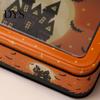 Seasonal Kitchen Storage Halloween Tin Box with Clear Lid, Witch Pumpkin Ghost Candy Window Metal Cases Container for Cookies Snacks, Festive