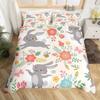 Kids Cartoon Rabbit Carrot King Queen Duvet Cover Boys Girls Cute Bunny Bedding Set Animal Quilt Cover Polyester Comforter Cover