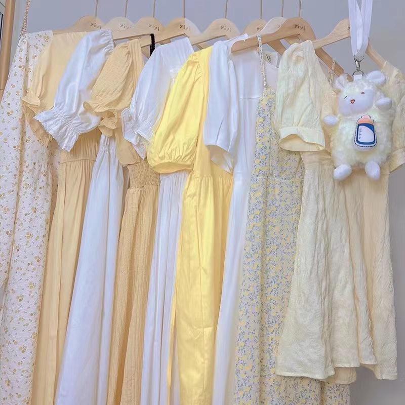 2025 Summer French Floral Print Dress - Thirteen Lines Brand Women's Collection