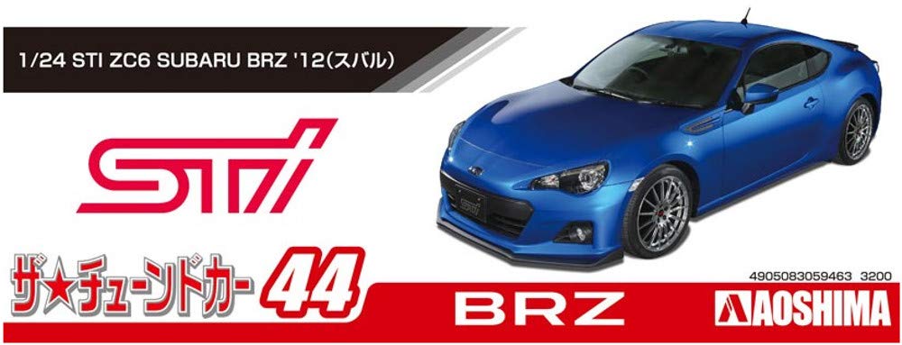 Aoshima Bunka Kyozai Die getunte Auto-Serie 44 Subaru STI ZC6 SUBARU BRZ 2012 Plastikmodell 1/24 Nr.