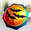 1pc Bat Moon Automatic Folding Umbrella Compact Lightweight Travel Umbrella with 8-Rib Sturdy Frame, Windproof & Self053