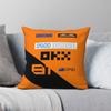 Oscar Piastri Race Suit Square Pillowcase Polyester Linen Velvet Printed Zip Decor Throw Pillow Case Bed Cushion Cover 18"