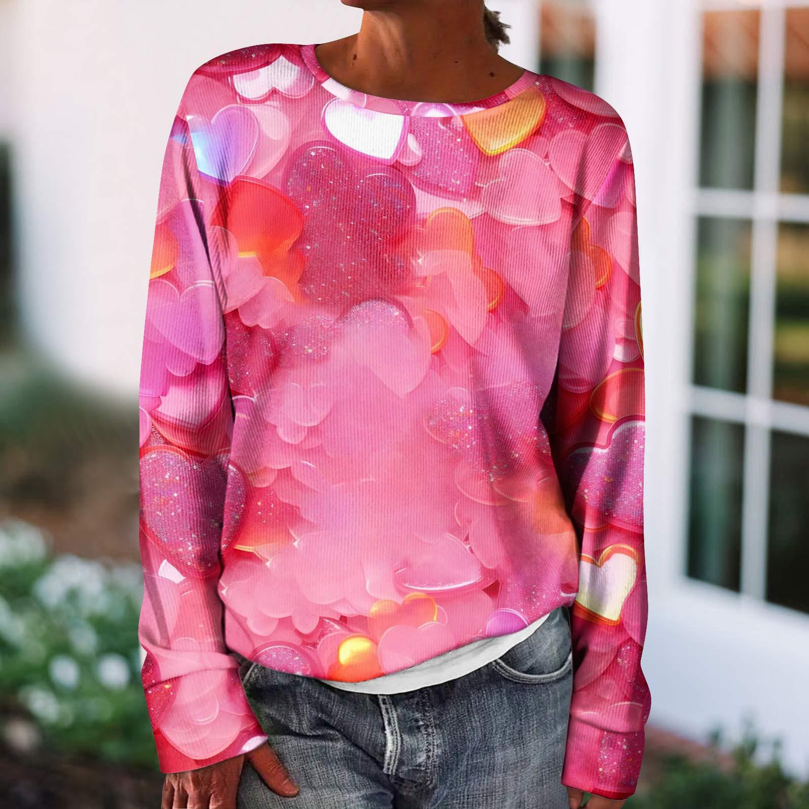 

Женская мода Длинный рукав День святого Валентина свитер Топы День святого Валентина свитер XXL