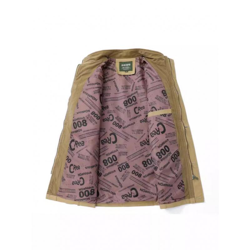 Jacket Men's Spring and Autumn Jacket Casual Sports Lapel Trench Coat Korean Version Trendy Multi-pocket Pure Cotton Jacket