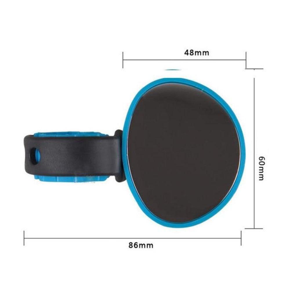 Universal Bicycle Bar End Back Mirror Adjustable 360° Rotation Rear View Mirror Round Bike Mirror Clip for MTB Rode Bike