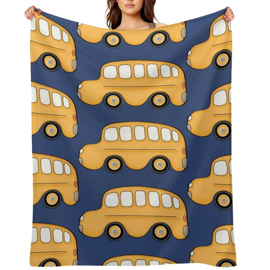 Retro Bus Ik Gooi Deken Haar woensdag Luxe St Vintage Dekens