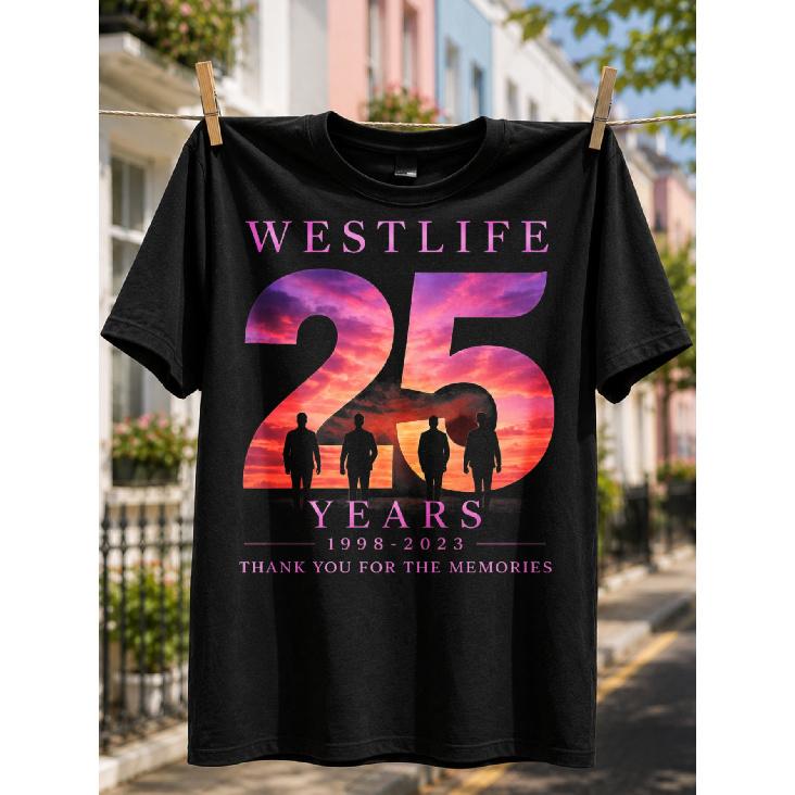 Vīriešu T-krekls, Ikdienas stils, Westlife 25