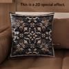 2D Colorful Ethnic Pattern Decorative Pillow Covers Pattern Cushion Cover Suitable For Sofa Bedroom Car Pillow Cover