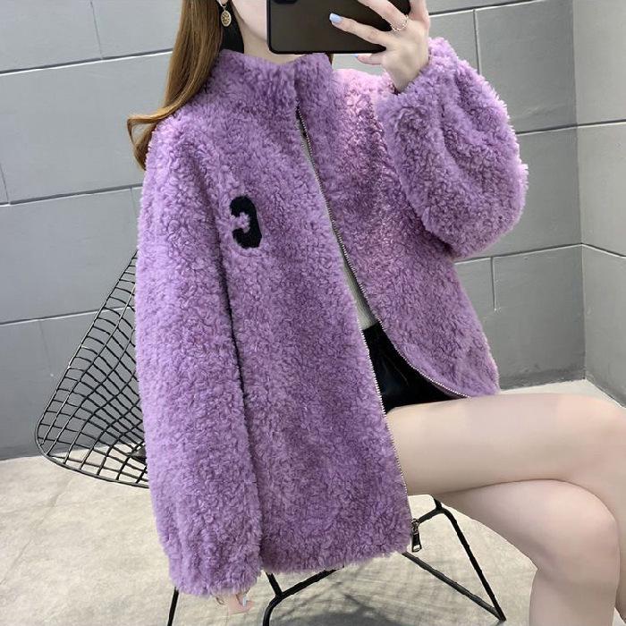 Women's Polar Fleece Double-Sided Jacket for Autumn/Winter – Thick, Casual Mountaineering Coat