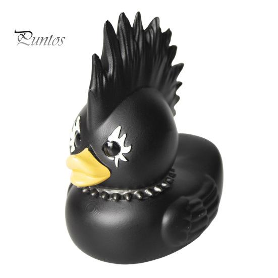Gothic Duck Figurine Punk Deathrock Satanic Black Duck Resin Statue Sculpture Home Office Desktop Decoration Halloween Party Ornament