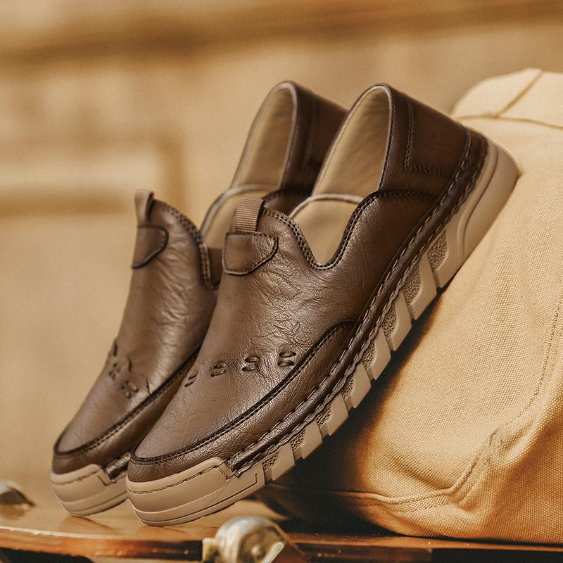 

Fashion Anti-Slip Dress Shoe New Classic Men s Business Loafers Luxury Brand Comfortable Driving Shoe High-Quality Lightweight Flats 47 хаки