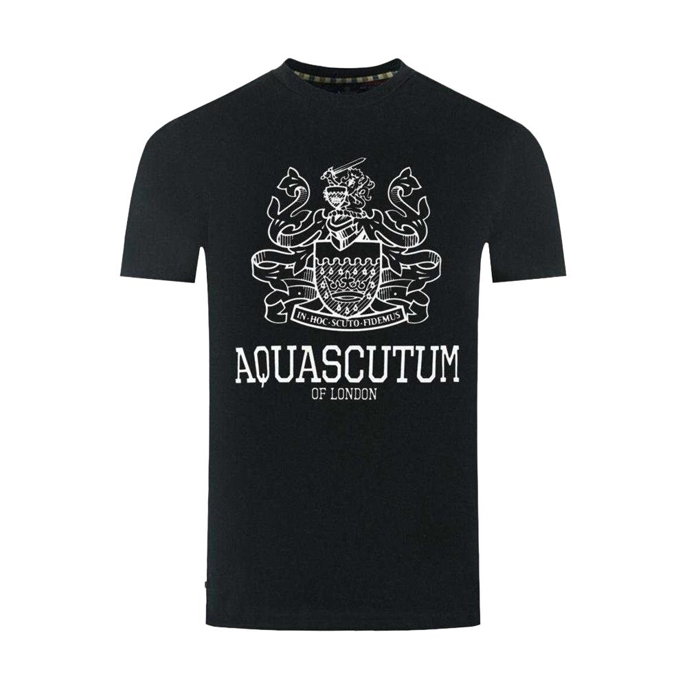 Aquascutum Mens London Aldis Bold Logo T-Shirt