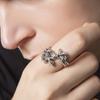 Artemis Classic Spear Fleur de Lys Silver Ring Silver Brand Silver Ring Ring, ACR0294, Men's Accessories, Jewelry,