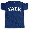 Tshirt Men Summer Top Tees Yale T-Shirt - Officially Licensed Arched Logo Unisex T-shirt Loose Style Tops