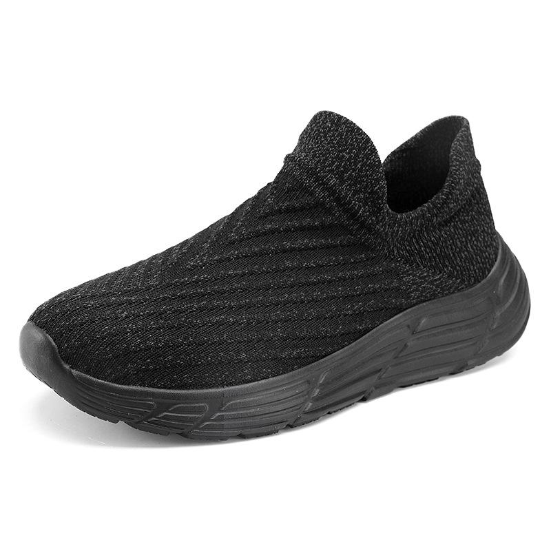 Outdoor hiking shoes summer sports fly-woven mesh shoes breathable and lightweight soft-soled travel casual socks shoes