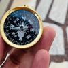 Antique Brass Pocket Compass Nautical Vintage Maritime Gift For Him And Her