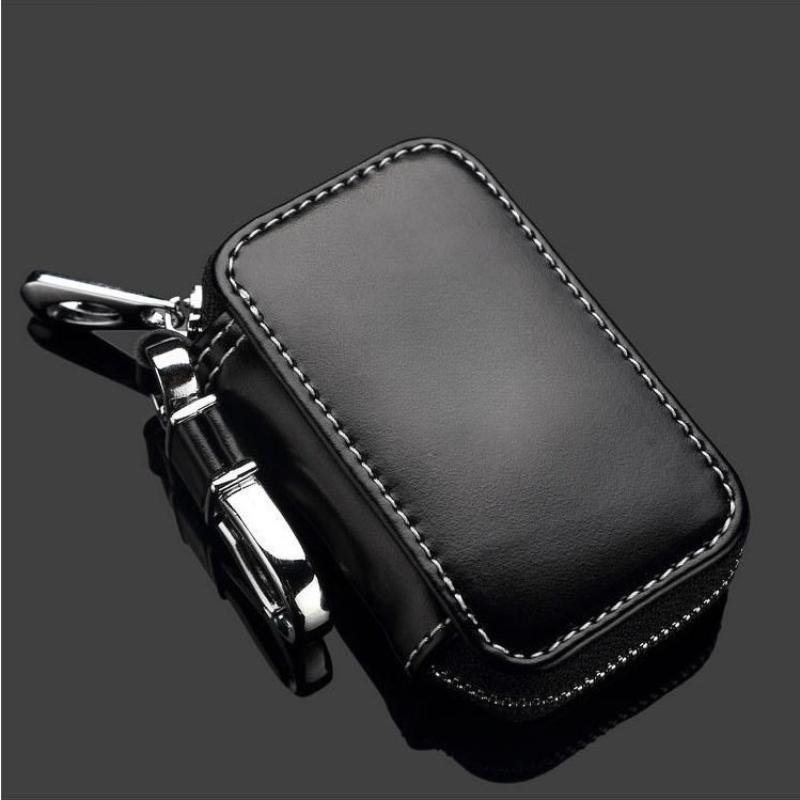 Leather Car Key Case Protection Auto Key Bag Key Chain Cover For Hilux Prius Auris Corolla Camry Auto Accessories
