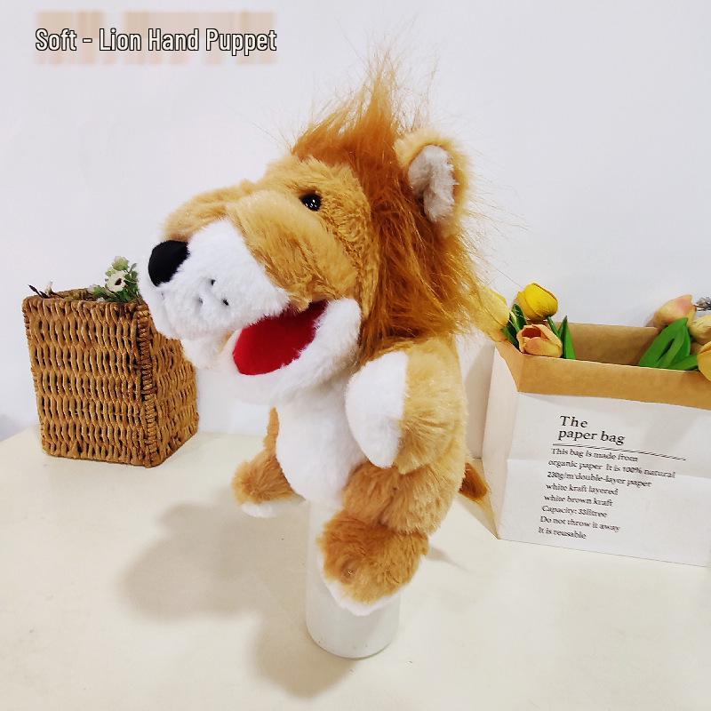 Cartoon Animal Hand Puppet Plush Doll for Kids' Interactive Play