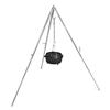 Outdoor Cooking Tripod with Variable Length Chain for Hanging Barbeque Grates or Dutch Ovens Steel Camping Cook Stand with Adju