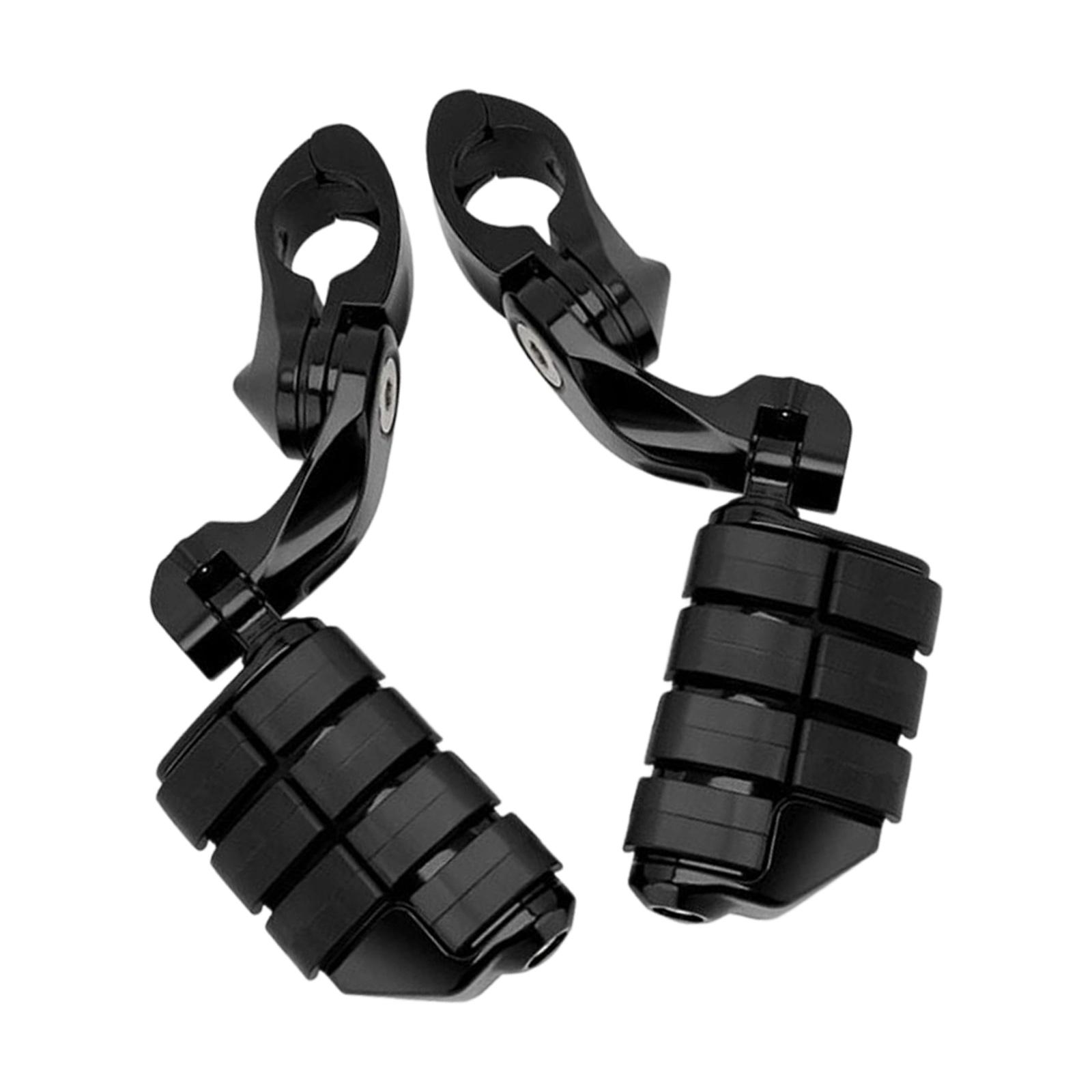 Motorcycle Modification Footrests Universal Highway Foot Rest Pedal Aluminum Rubber Nonslip Foot Pedal