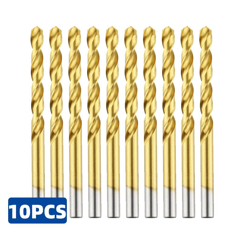 Burghiu elicoidal din oțel rapid cobalt, titan, de înaltă calitate 6542, set de scule din oțel inoxidabil pentru metal