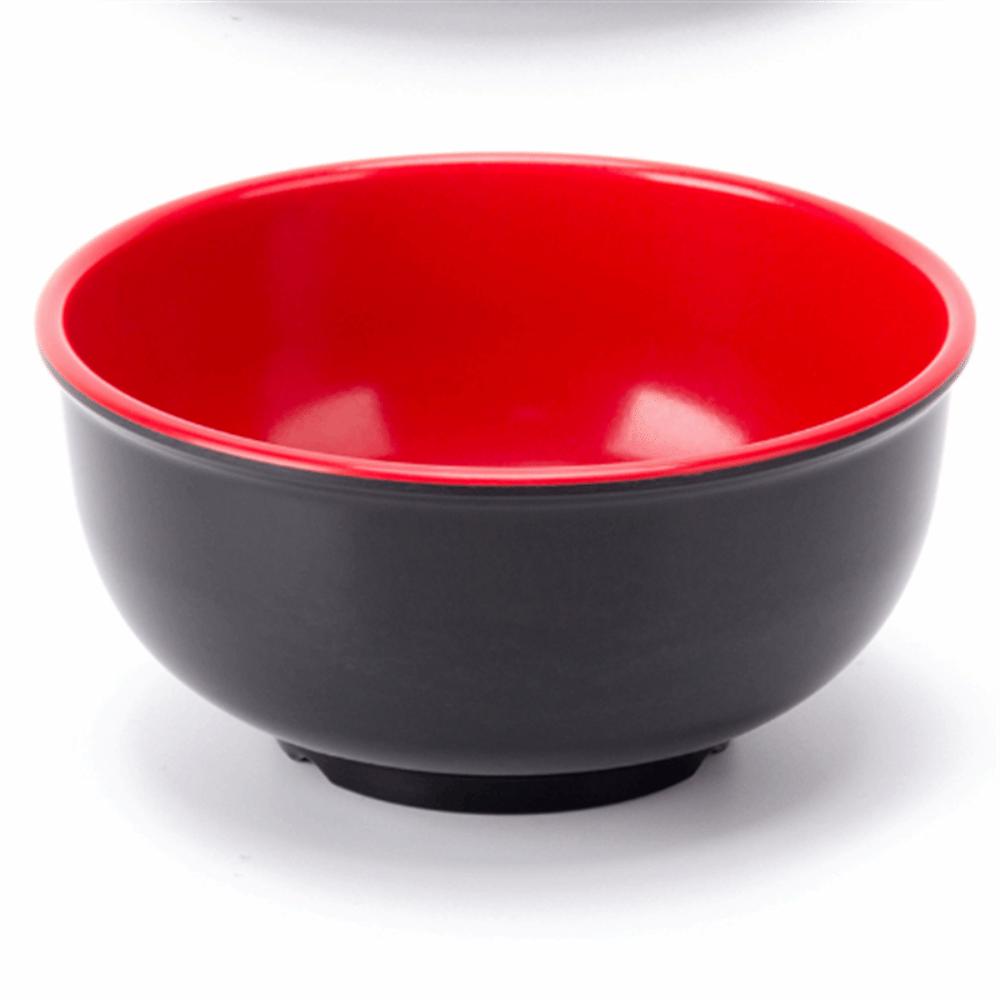 Japanese Style Melamine Bowls Black Red Salad Bowls New Food Containers  Tableware