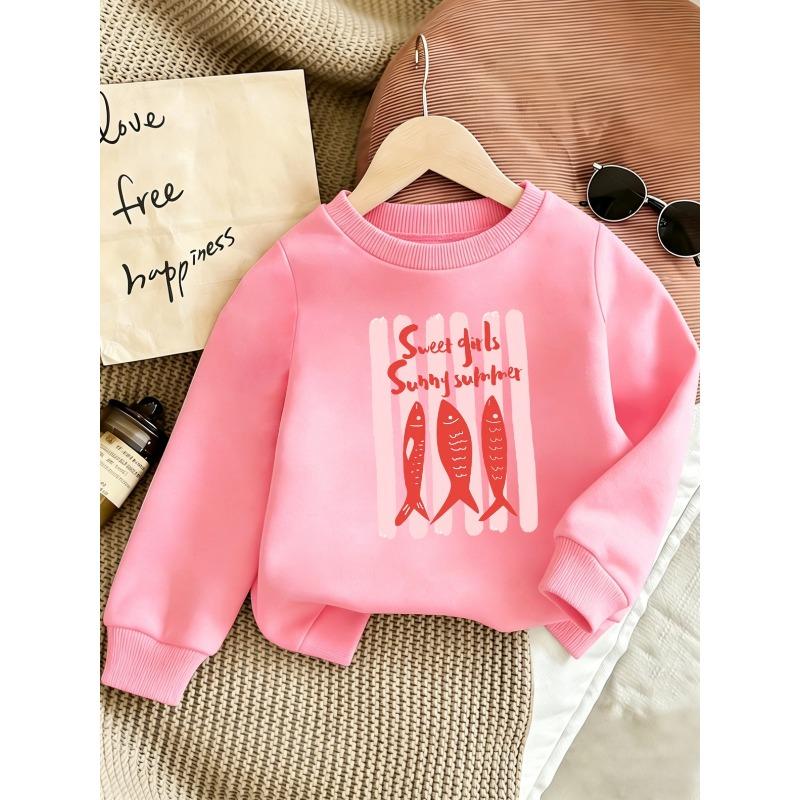 European sizes Cute Print Pattern 0-3 Years Old Kids Comfortable Spring Thin Round Neck Sweatshirt Suitable for Outdoor Wear